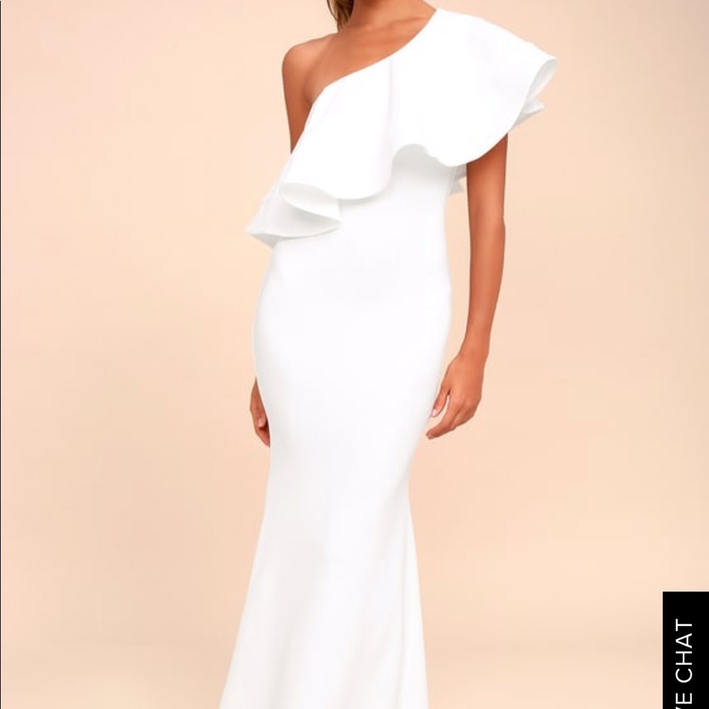Lulus white maxi dress